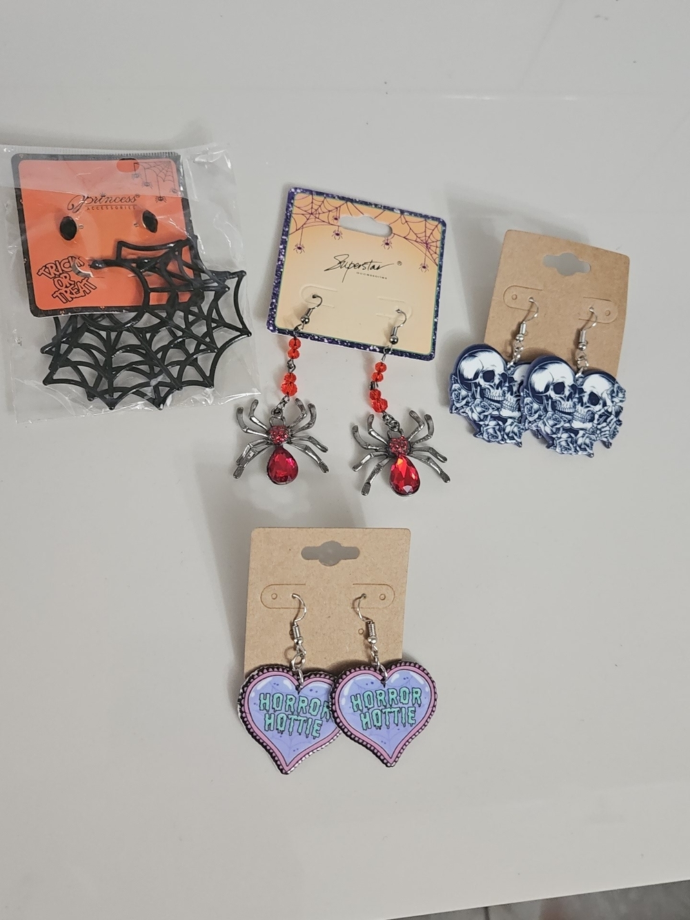 Horror Hottie Heart Dangle Earrings Bundle